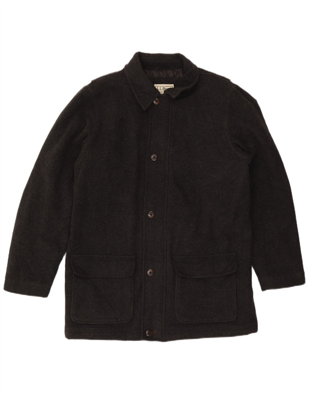 L.L.Bean Herren-Mantel, groß, UK 40, große graue Wolle