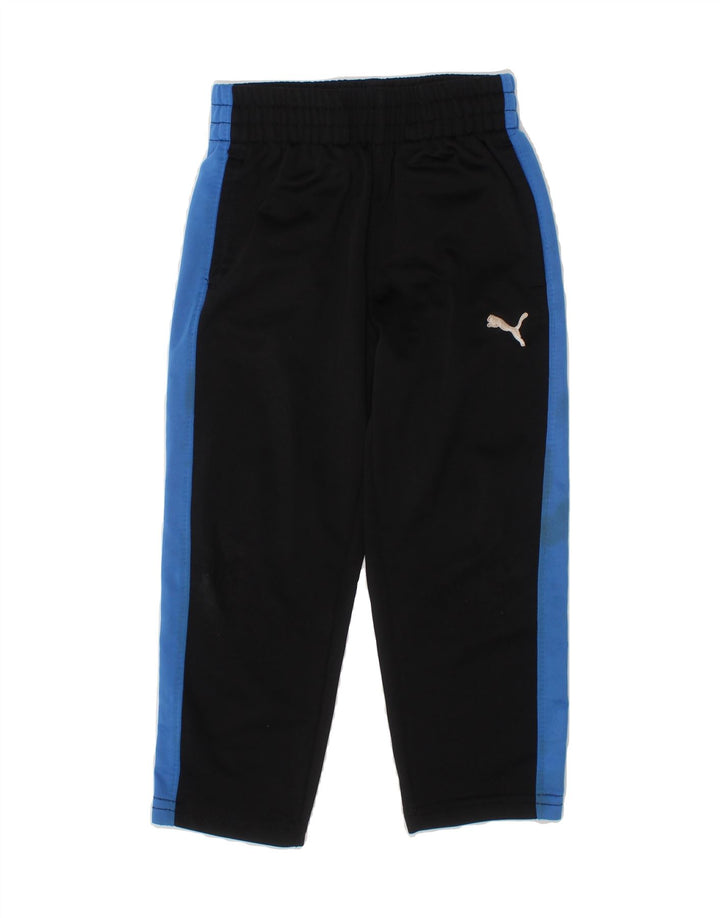 PUMA Boys Tracksuit Trousers 2-3 Years  Navy Blue Colourblock Polyester Vintage Puma and Second-Hand Puma from Messina Hembry 