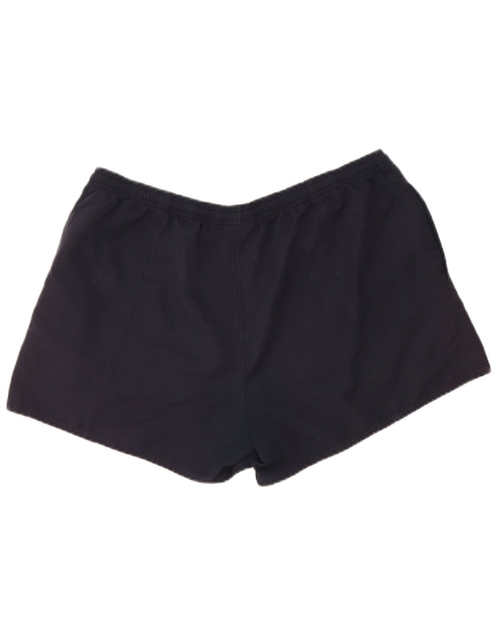 Reebok Damen Sportshorts UK 16 Large Marineblau Polyester