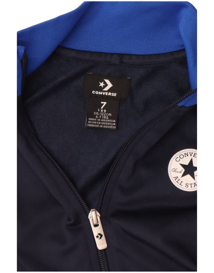 Converse Jungen Chuck Taylor Trainingsanzug-Top-Jacke, 6–7 Jahre, groß, Marineblau