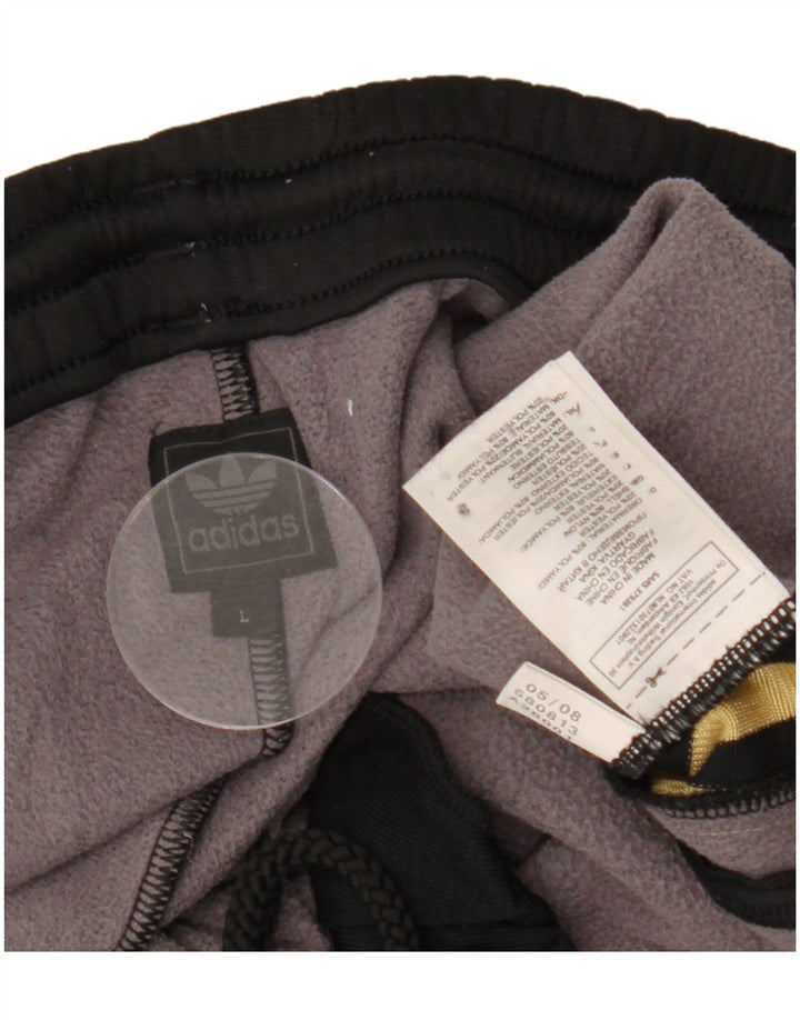 ADIDAS Damen Trainingshose UK 16 Large Schwarz Nylon