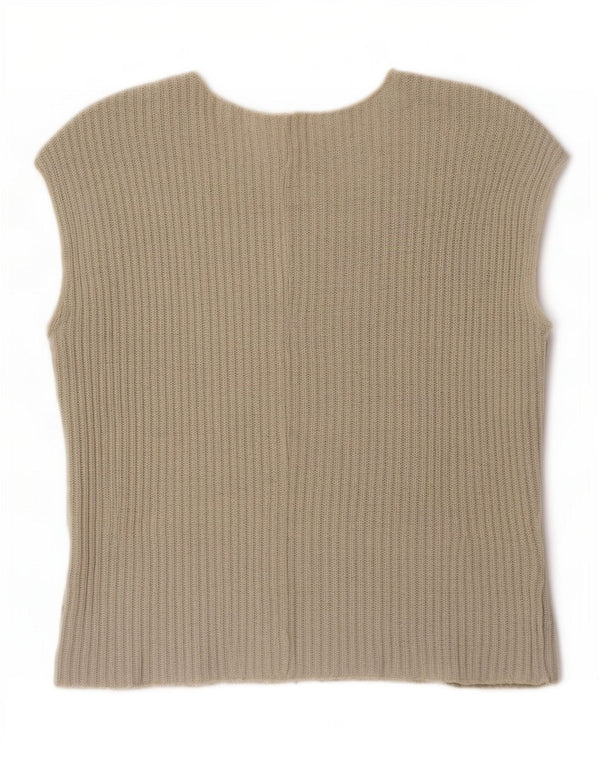 Zara Damen-Trägershirt, UK-Größe 44, Größe L, grüne Baumwolle