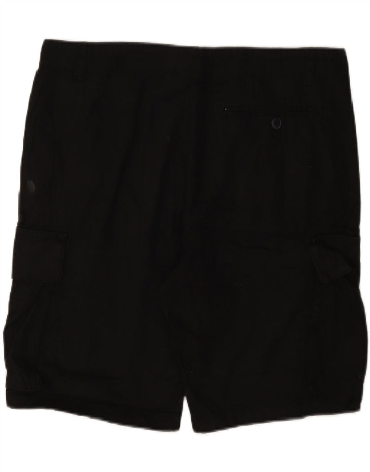 French Connection Herren-Cargoshorts, Größe L, W36, schwarze Baumwolle