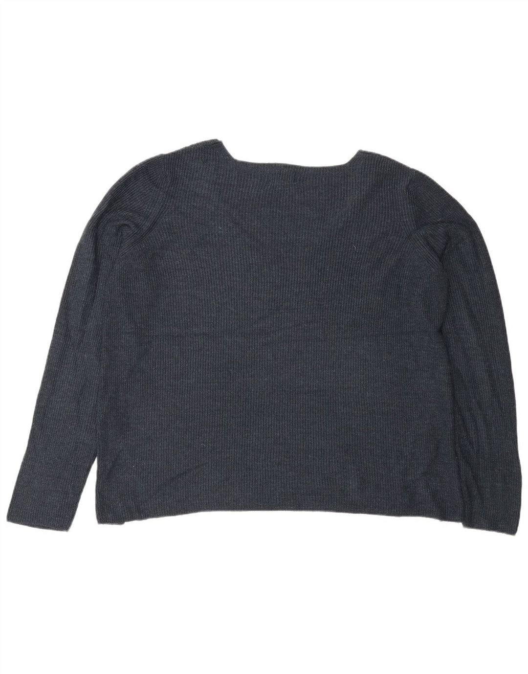 Fat Face Damen-Pullover, übergroß, V-Ausschnitt, Gr. 12, mittleres Marineblau