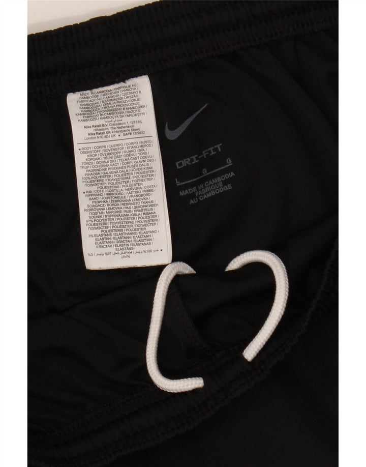 Nike Herren Dri Fit Trainingshose, Größe L, Schwarz, Polyester