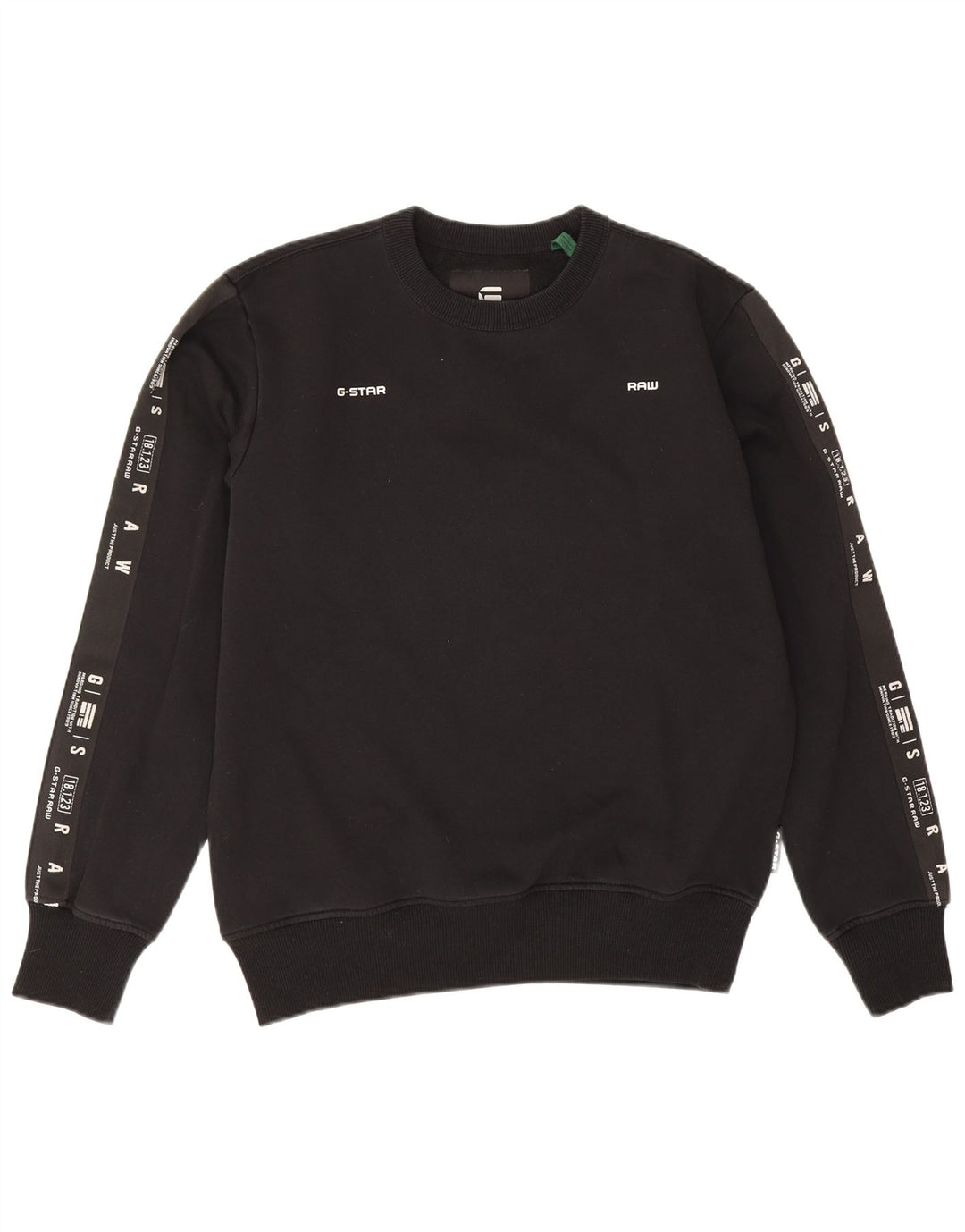 G-Star Herren Grafik-Sweatshirt-Pullover aus mittelschwarzer Baumwolle