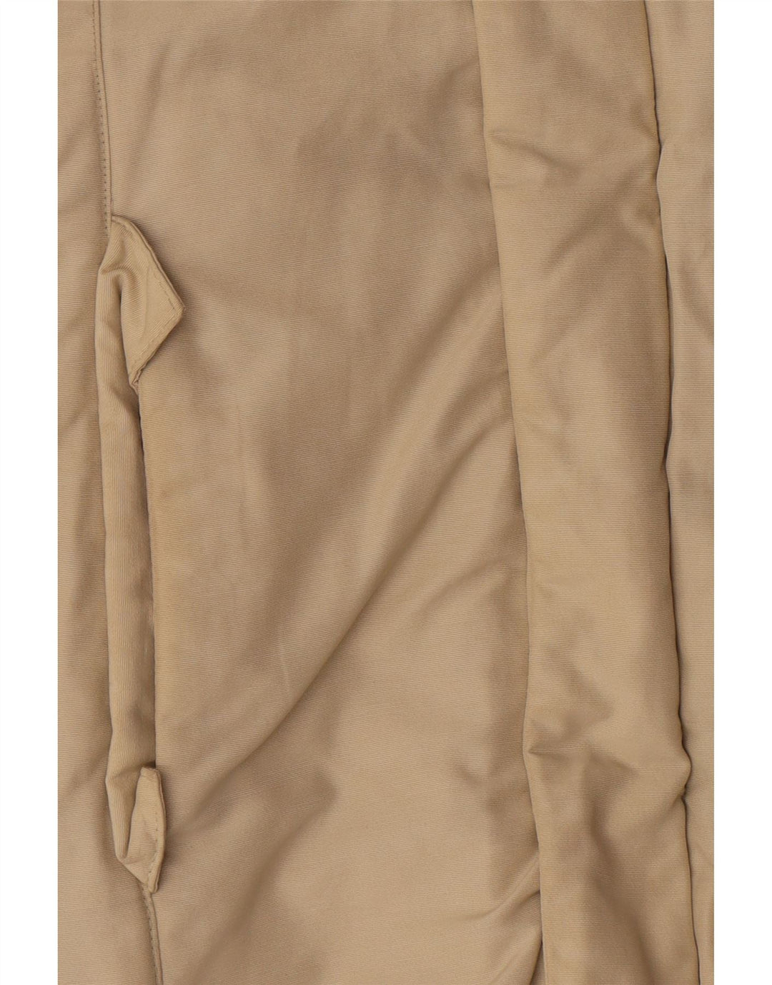 Woolrich Wattierter Damenmantel mit Kapuze, UK 12, mittelbeige Baumwolle