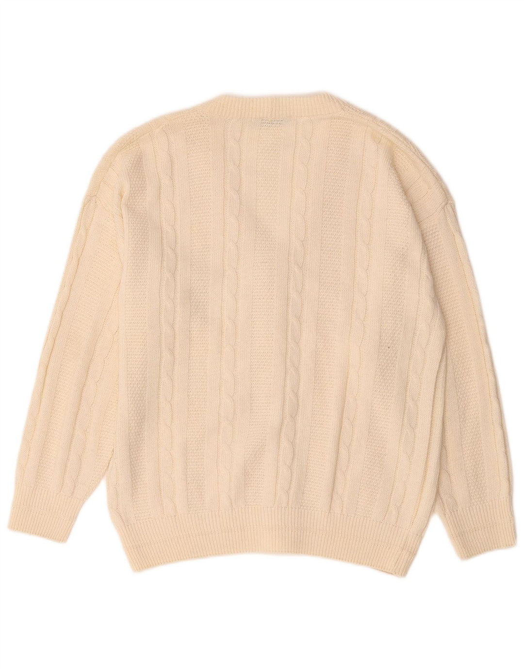 Blue Eyes Herren-Cardigan aus mittelweißer Baumwolle