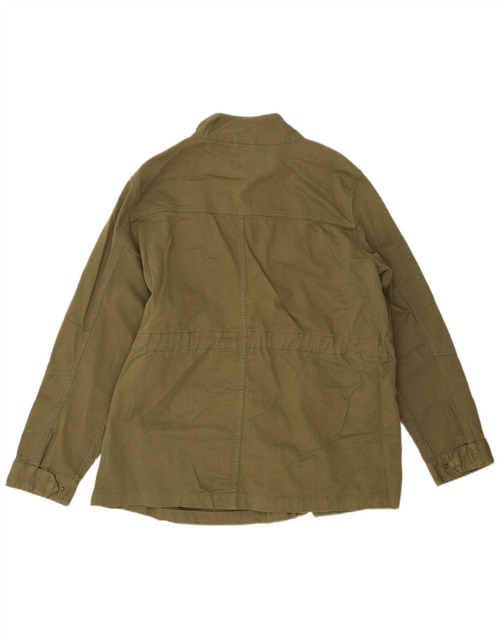 Marks & Spencer Damen Utility-Jacke UK 20 2XL Khaki Baumwolle