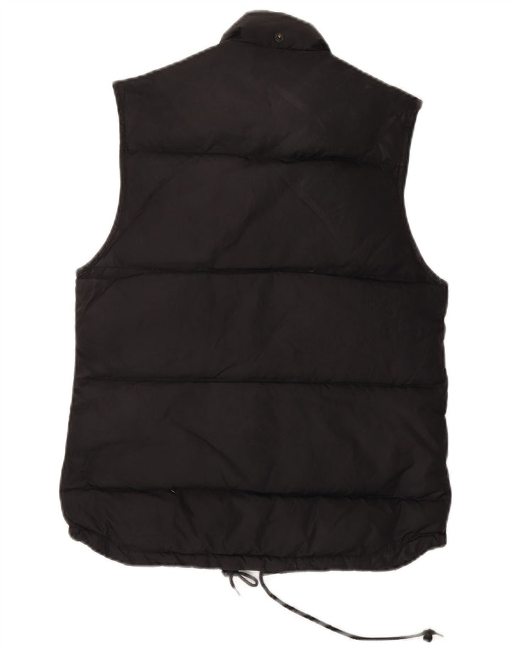 Jigsaw Damen Wattierte Weste UK 10 Small Schwarz Nylon