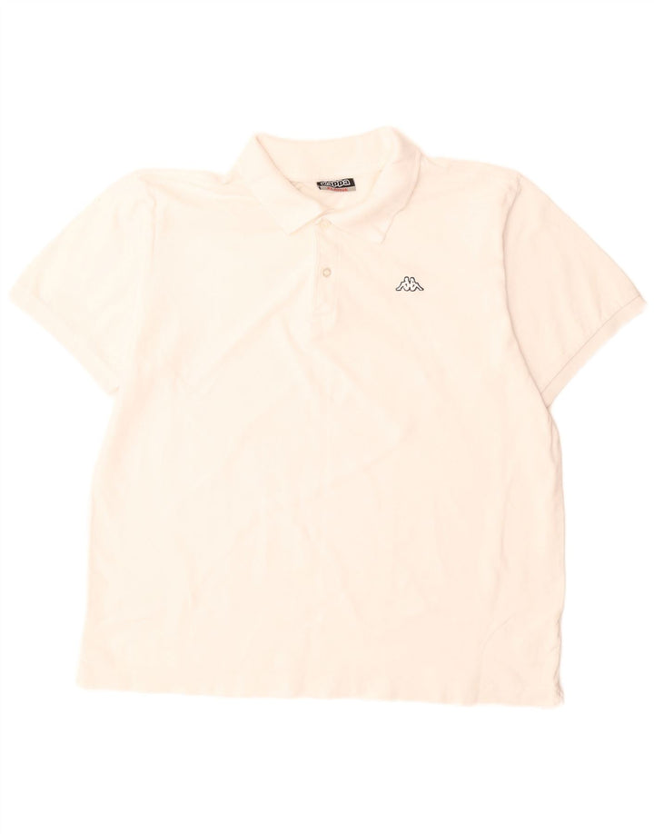 Kappa Herren Poloshirt XL Weiße Baumwolle