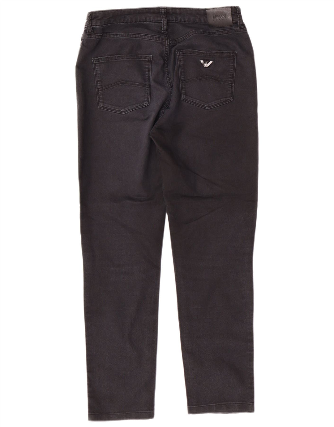 ARMANI Damen Tapered Jeans W29 L27 Schwarze Baumwolle