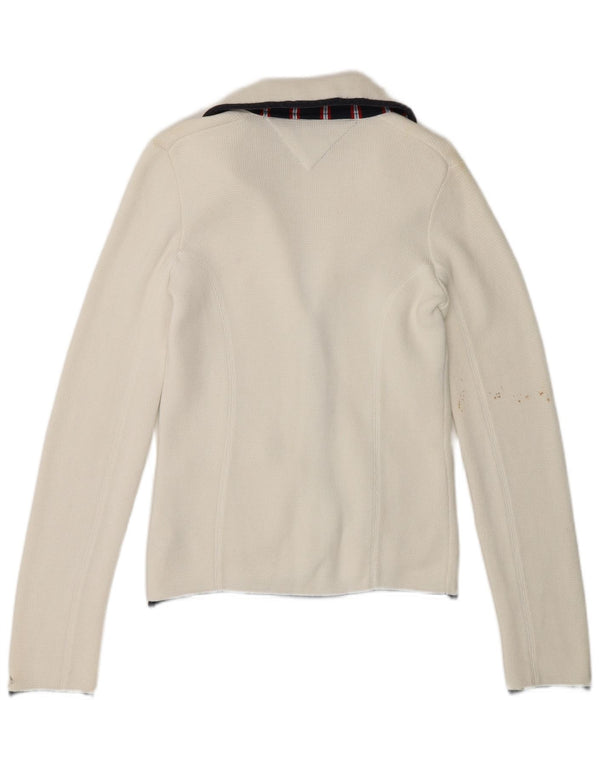 Tommy Hilfiger Damen-Blazer mit 3 Knöpfen, Gr. 8, Weiß