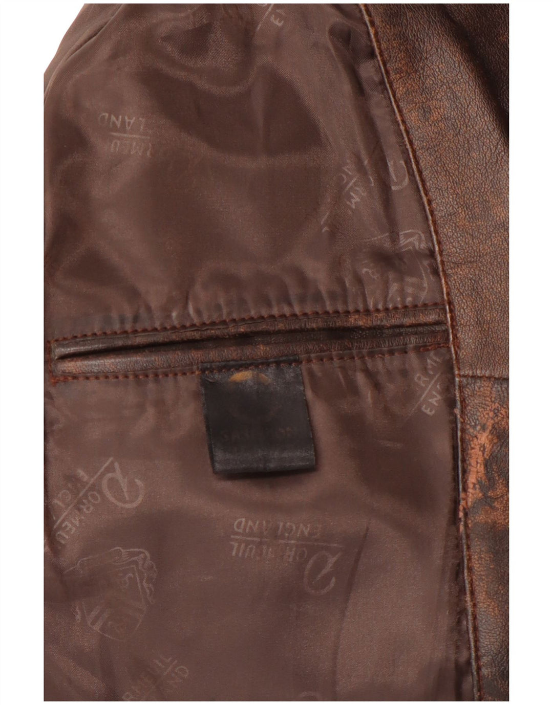 Vintage Damen Ledermantel UK 14 Mittelbraunes Leder