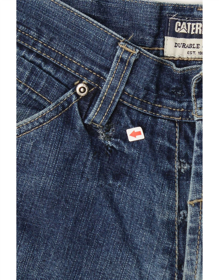 Caterpillar Herren Cargo Straight Jeans W28 L31 Blaue Baumwolle