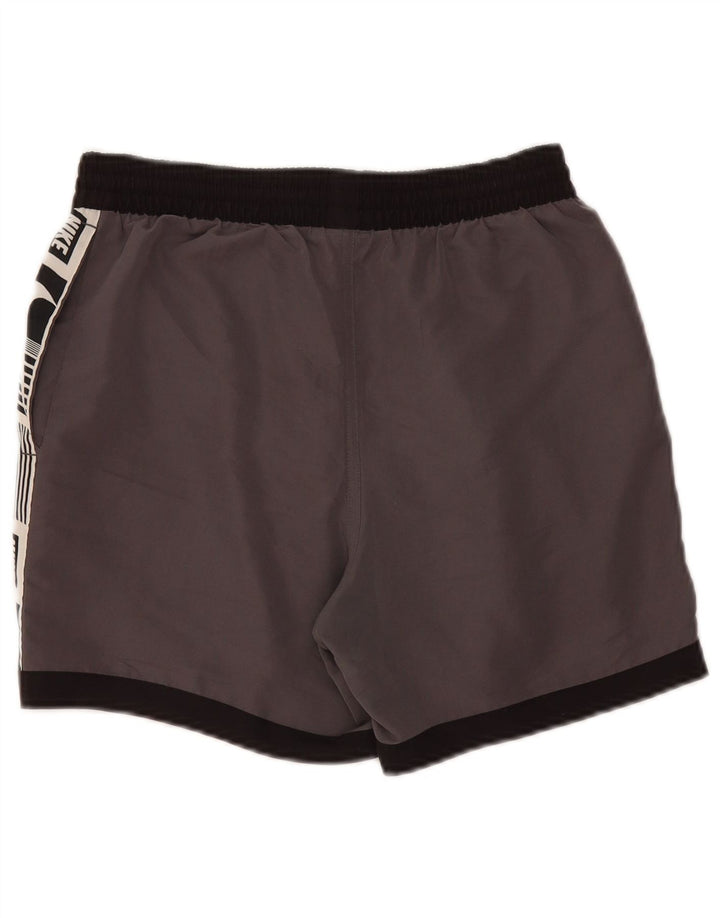 Nike Damen Graphic Sport Shorts UK 10 Small Grau Farbblock