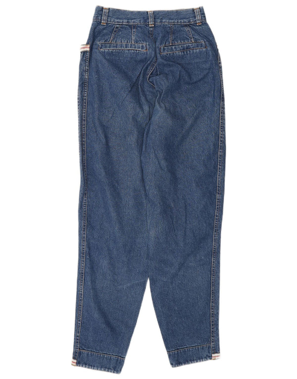 Wampum Damen High Waist Tapered Jeans IT 42 Medium W28 L28 Blaue Baumwolle