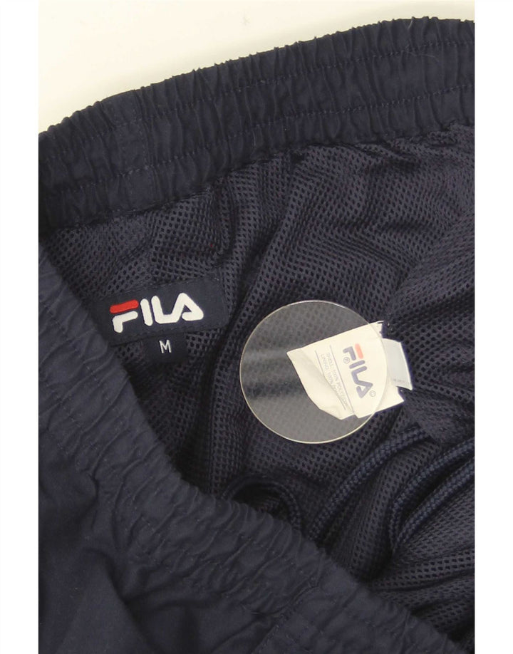 Fila Herren-Bermuda-Sportshorts mit Grafik, mittelgroß, Marineblau, Farbblock