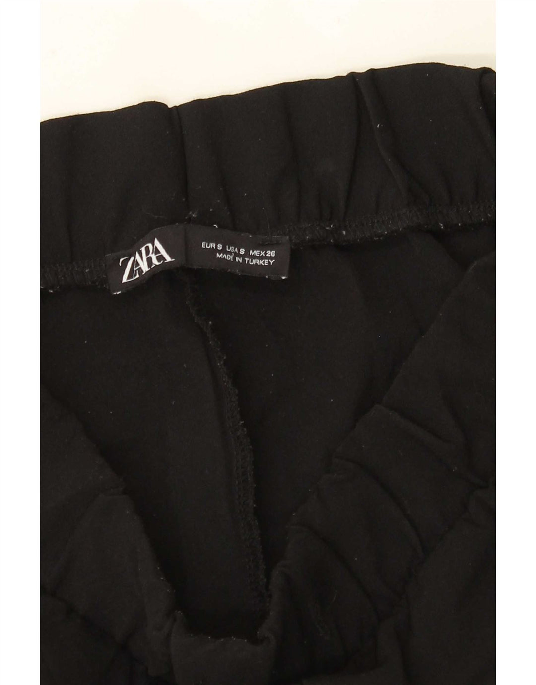 Zara Damen-Trainingshose, Jogginghose, klein, schwarzes Farbblock-Polyester