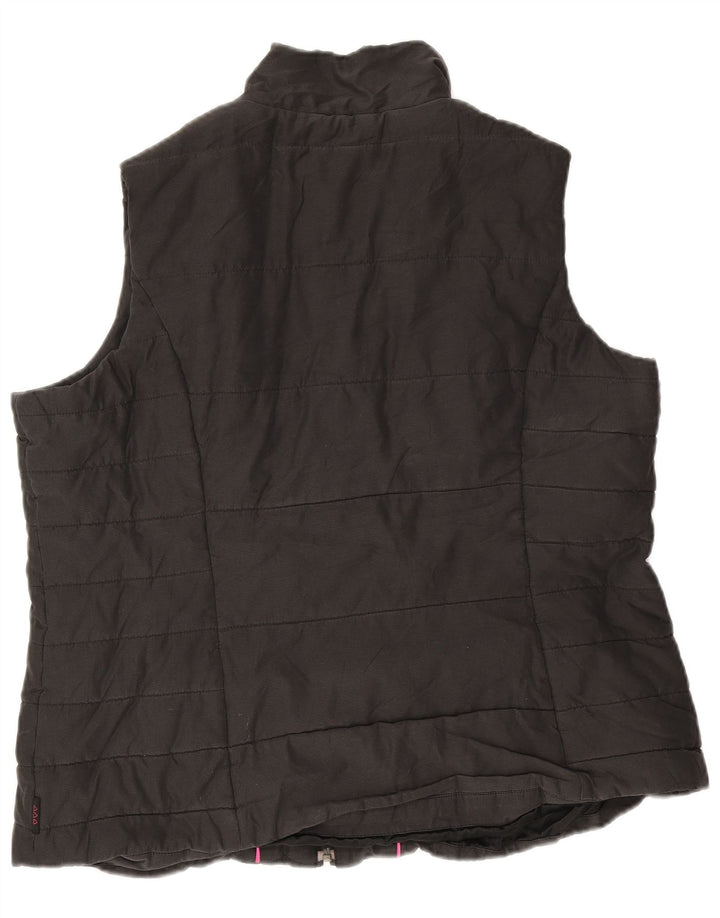 Marks & Spencer Damen Wattierte Weste UK 18 XL Schwarz Polyester