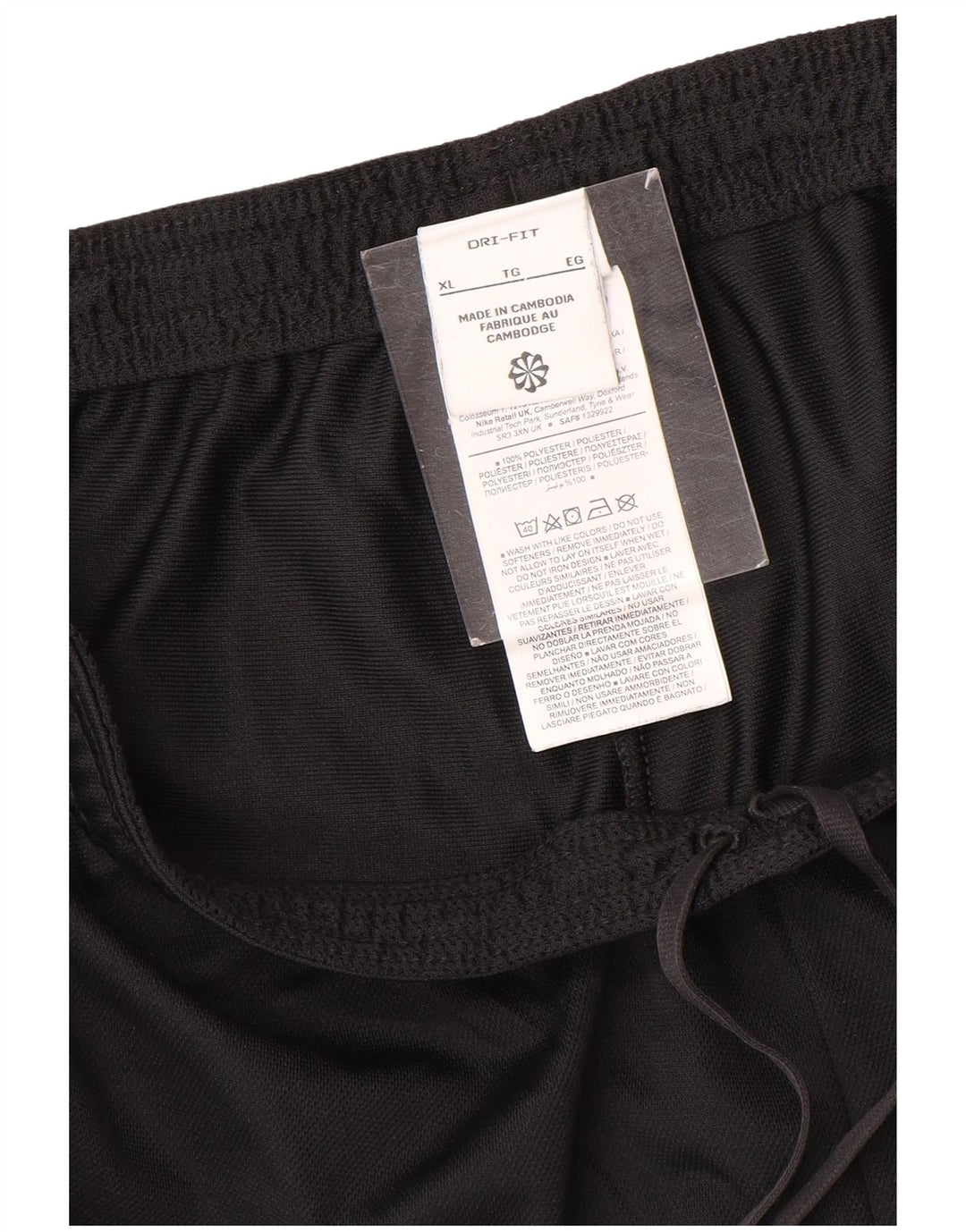 Nike Herren Dri Fit Trainingshose XL Schwarz Polyester