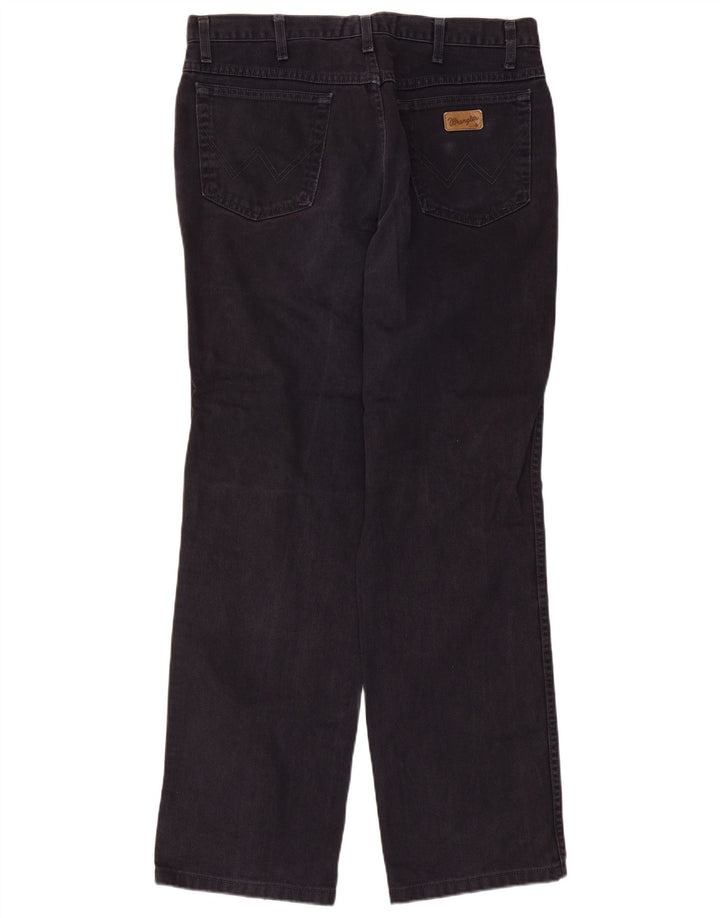 Wrangler Herren Straight Jeans W36 L32 Marineblaue Baumwolle