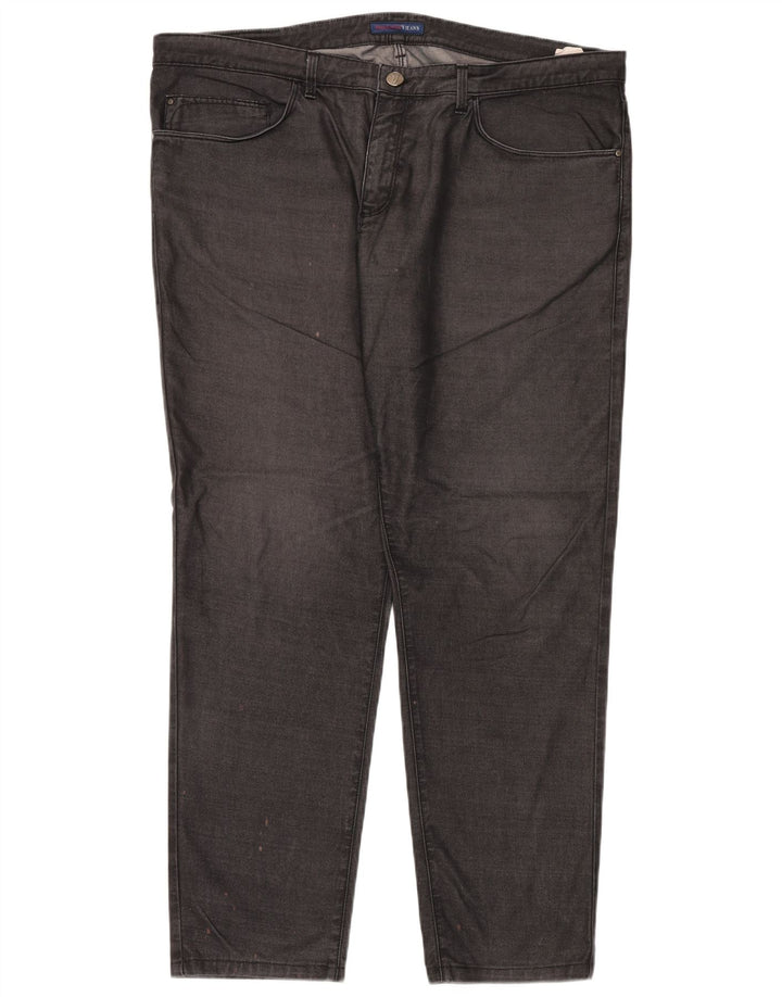 Trussardi Herren Straight Jeans W44 L32 Grau