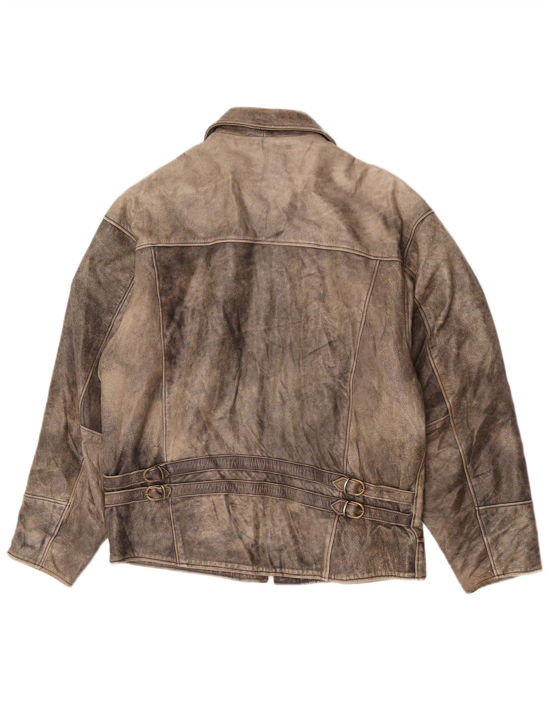Vintage Herren Lederjacke UK 40 Großes graues Leder
