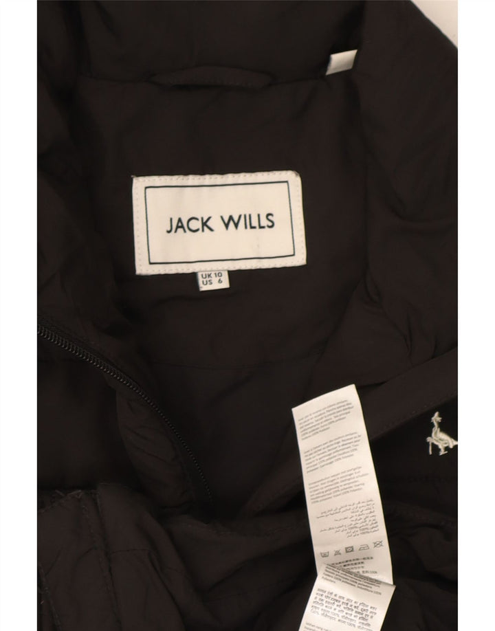 Jack Wills Wattierte Damenweste UK 10 Small Schwarz Polyester