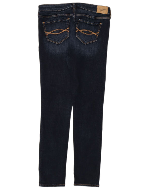 Abercrombie & Fitch Damen Crop Skinny Jeans US 4 Small W27 L26 Marineblau