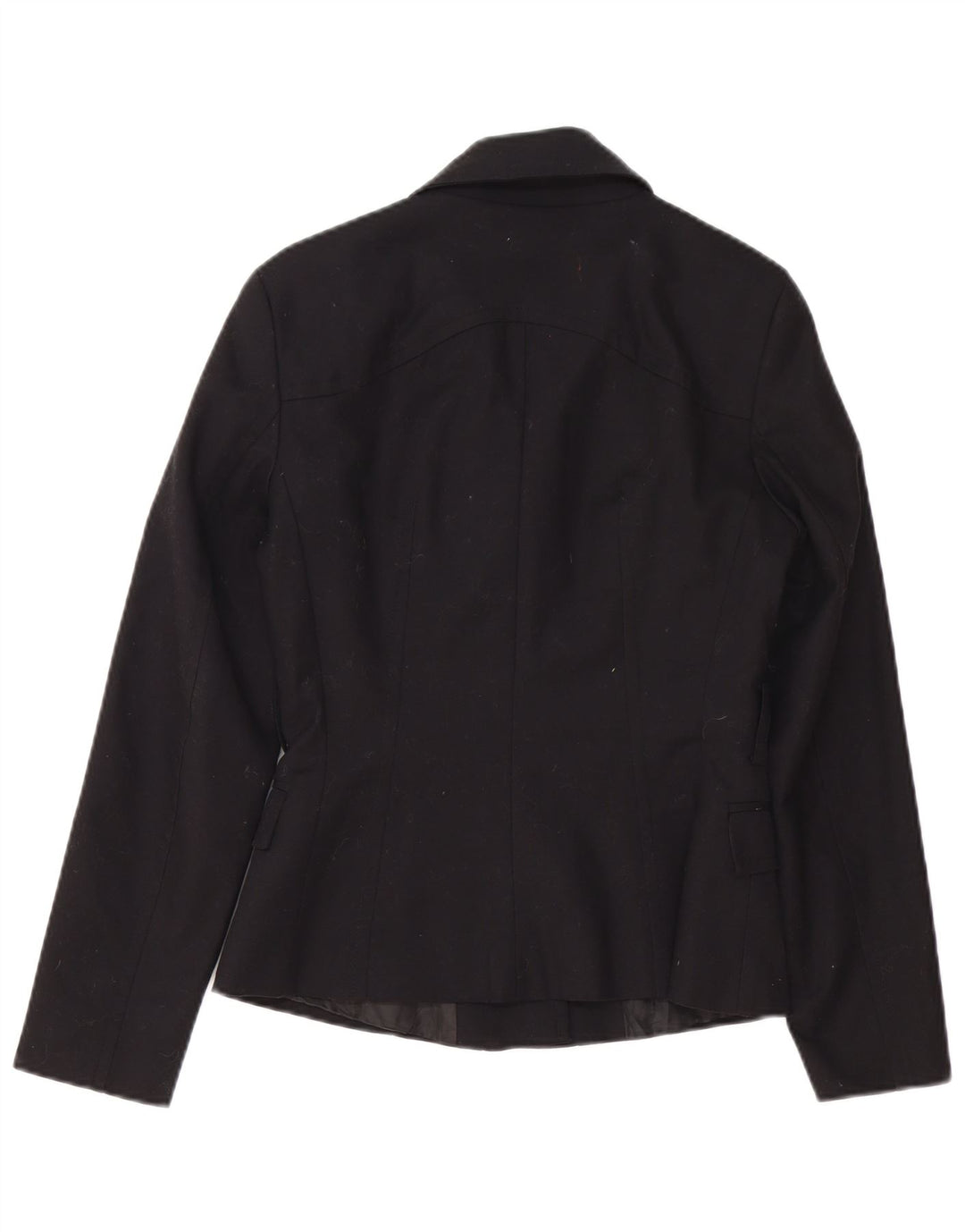 Zara Damen-Blazer mit durchgehendem Reißverschluss, Gr. 10, Größe S, Schwarz, Baumwolle