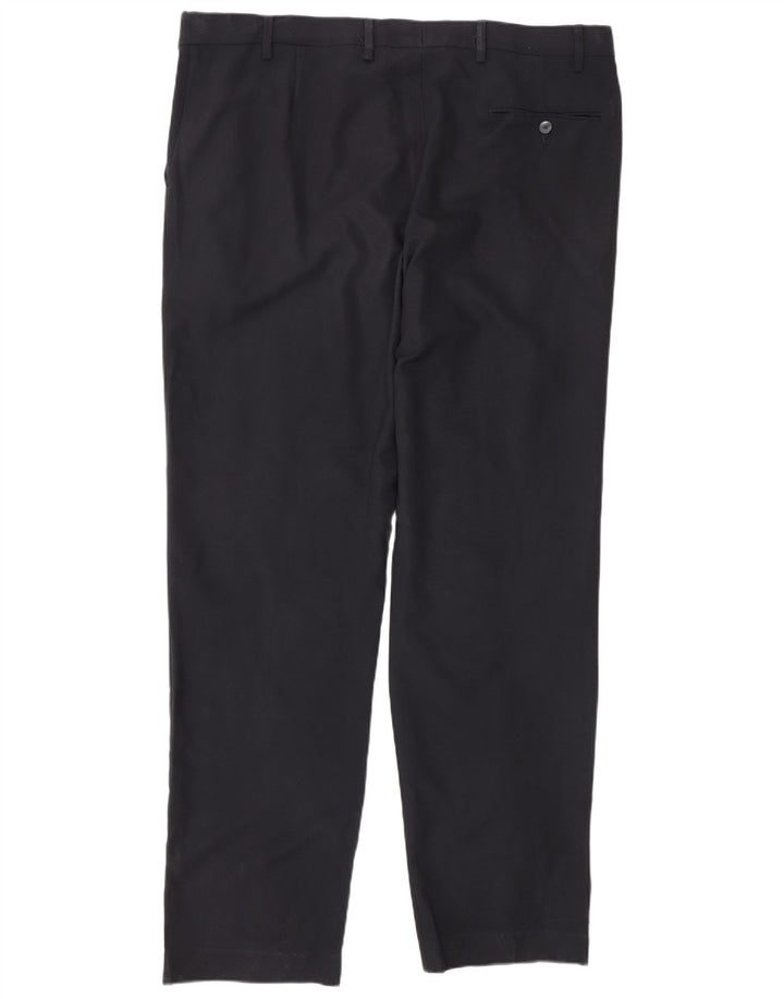 Marks & Spencer Herren-Anzughose, gerade, normal, W40, L33, Marineblau