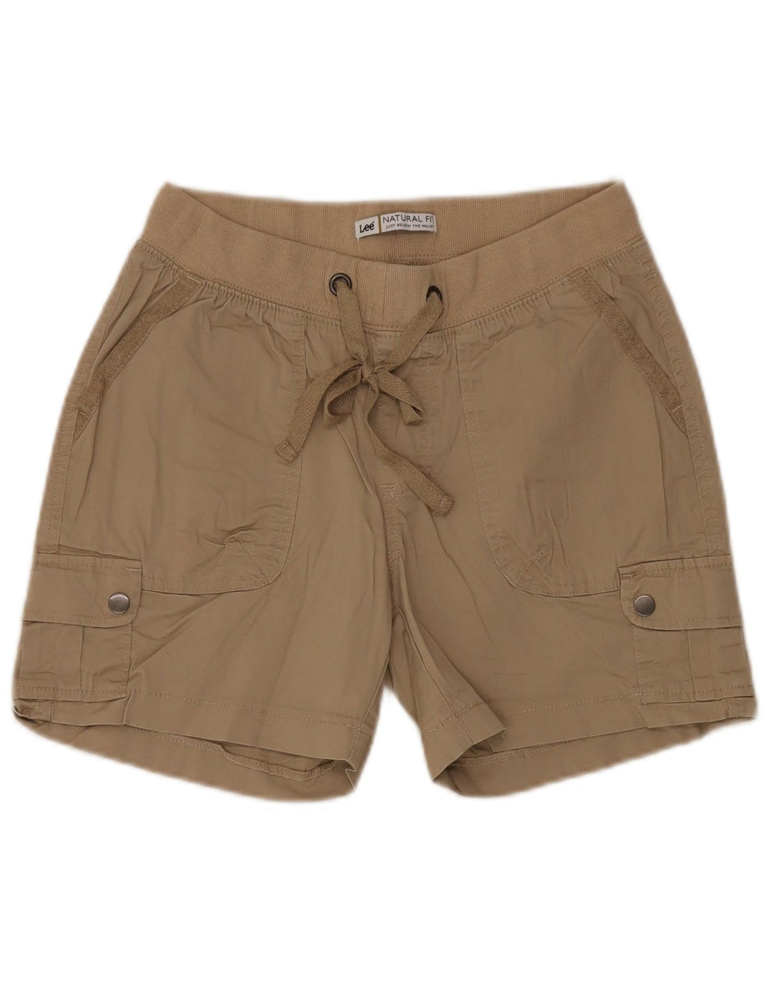 LEE Damen-Cargoshorts mit natürlicher Passform, US 6, Mittel, W28, beige Baumwolle