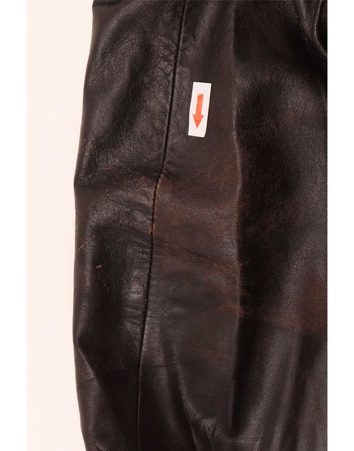 Vintage Herren Lederjacke UK 40 Large Braun