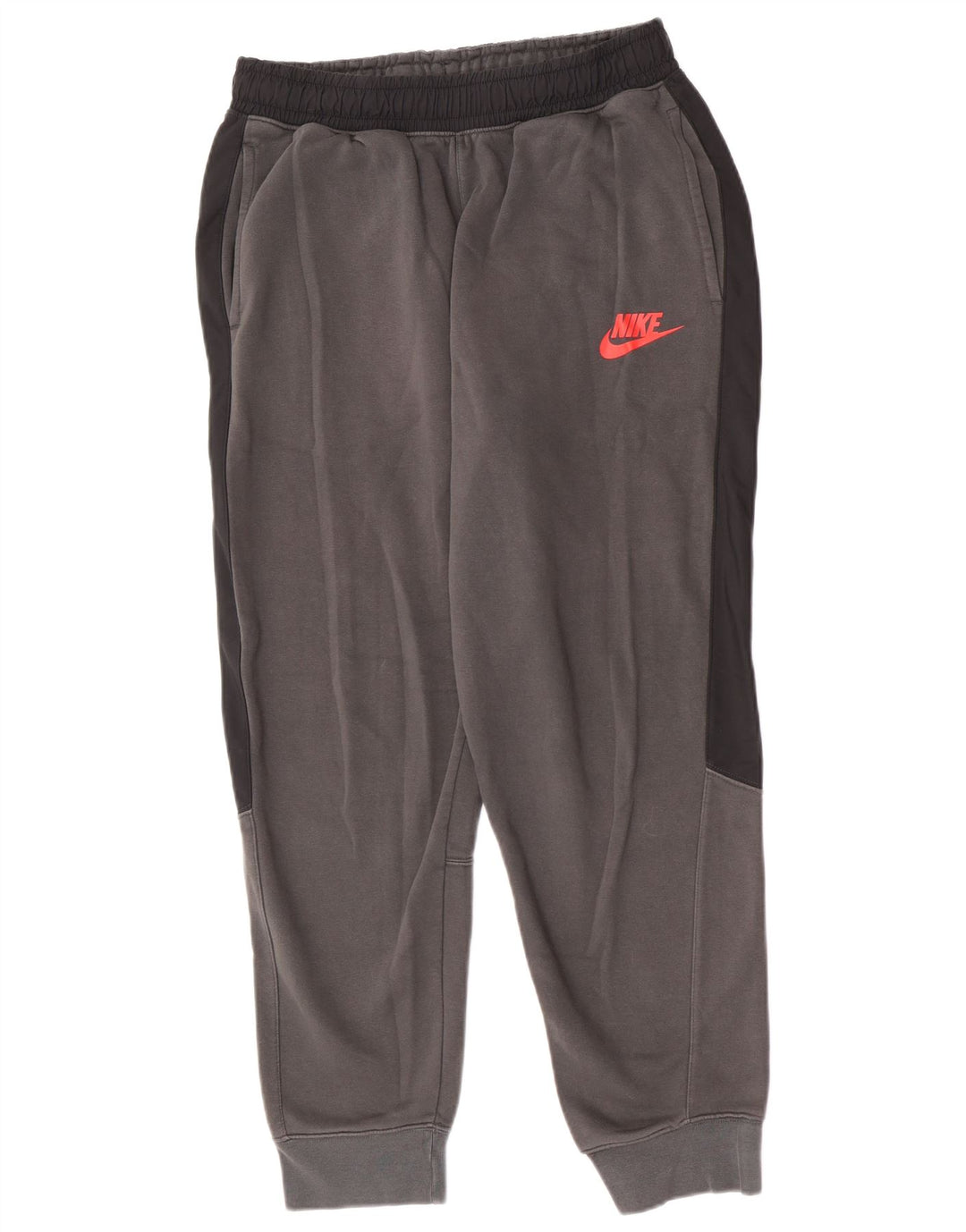 Nike Herren-Trainingshose und Jogger, mittelgraue Colourblock-Baumwolle