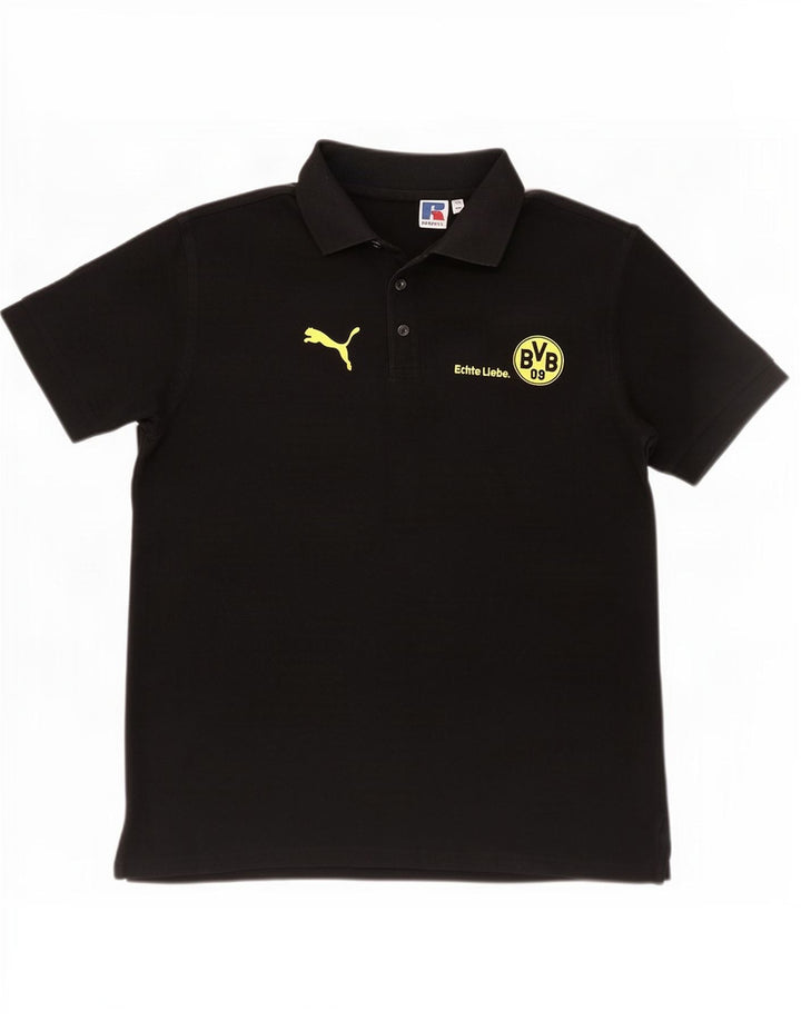 Russell Athletic Herren BVB Dortmund Poloshirt Mittelschwarze Baumwolle