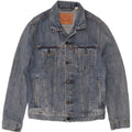 Levi's Damen Jeansjacke UK 10 Small Blaue Baumwolle