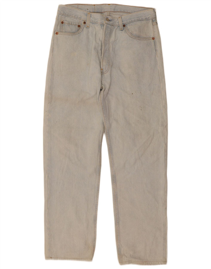 Levi's Herren 501 Straight Jeans W36 L32 Blaue Baumwolle