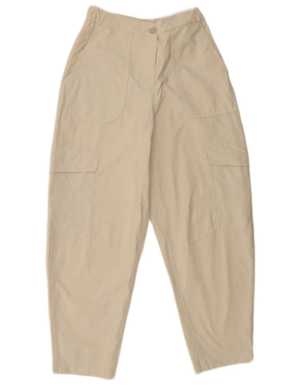 Lululemon Damen-Cargohose mit hoher Taille, lockere Passform, W27, L27, Beige