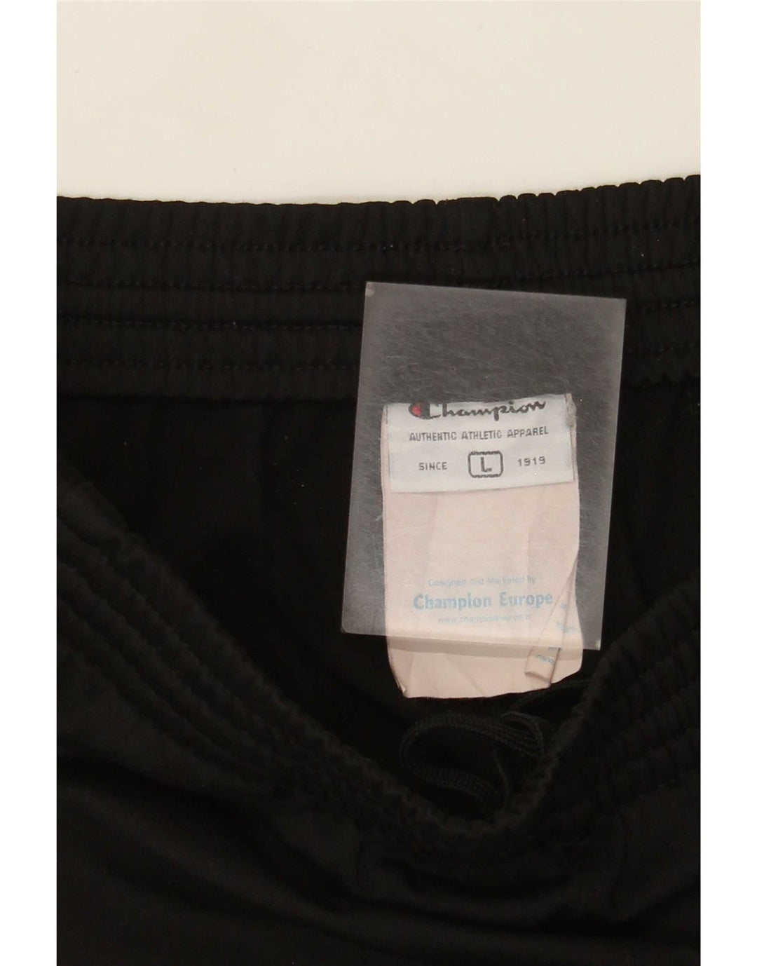 Champion Herren-Trainingshose, groß, aus schwarzem Polyester