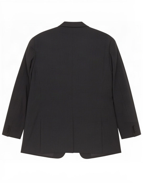Giorgio Armani Herren 2-Knopf-Blazerjacke IT 52 XL Schwarzer Nadelstreifen