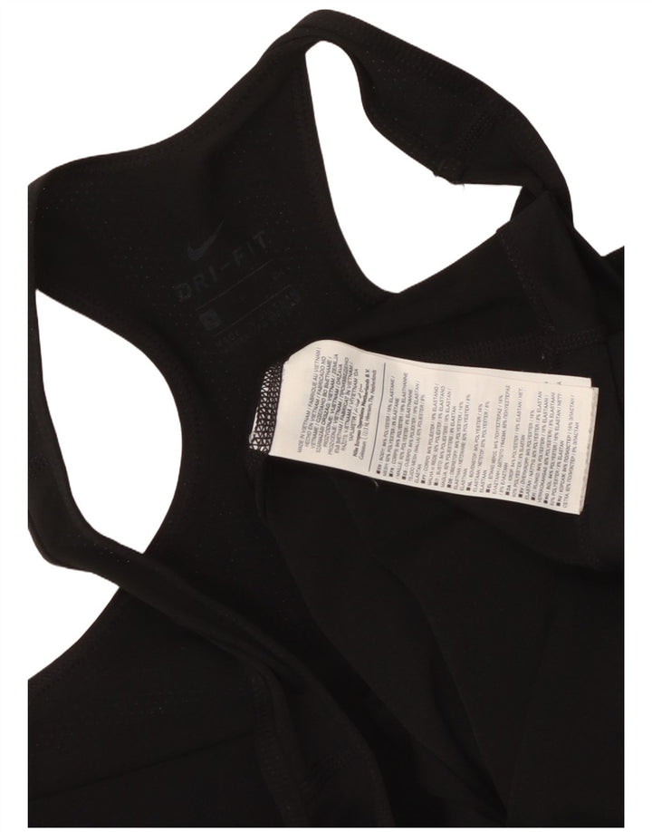 Nike Womens Graphic Vest Top UK 10 Small Schwarz Polyester