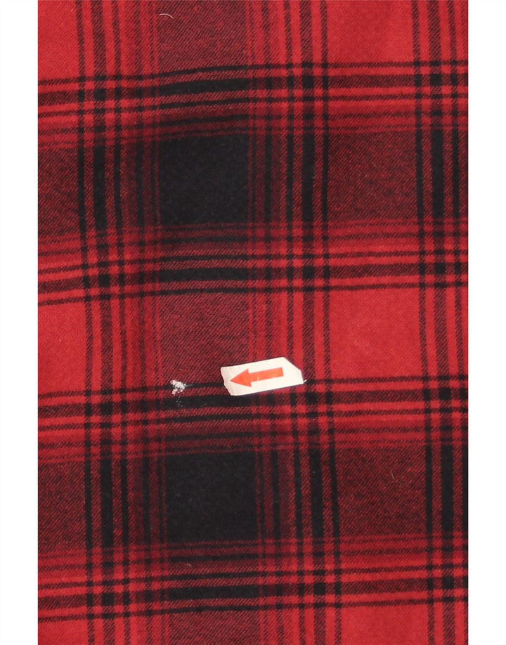Marks & Spencer Herren Regular Overshirt Flanellhemd 2XL Rot kariert