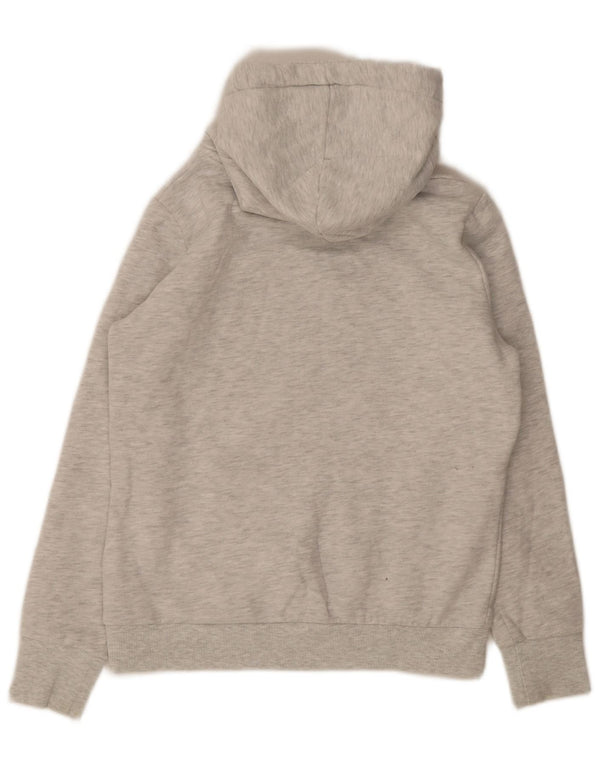 Superdry Graphic Hoodie-Pullover für Damen, UK 12, mittelgrau gefleckte Baumwolle