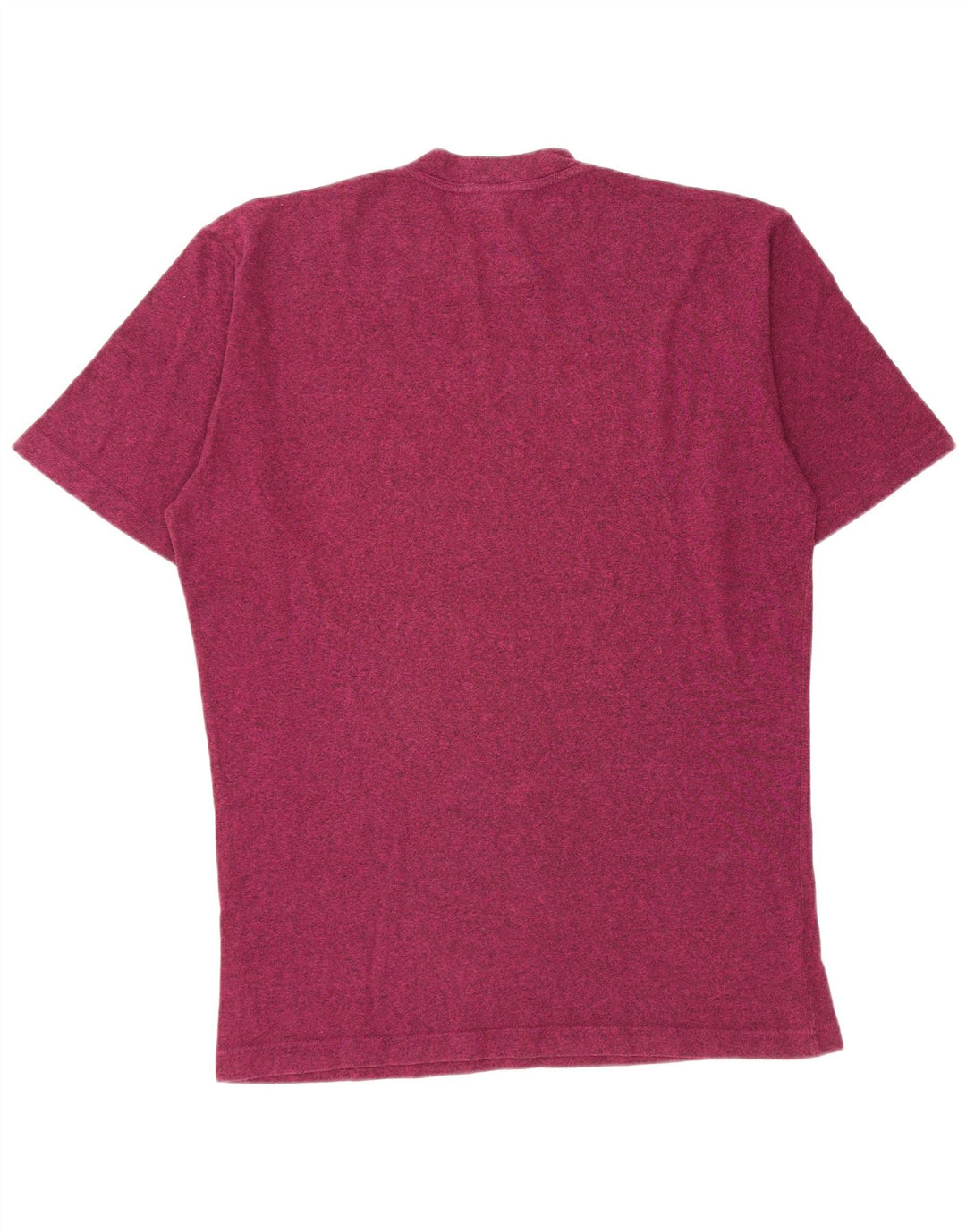 Asics Herren T-Shirt Top Large Burgundy Meliert Baumwolle