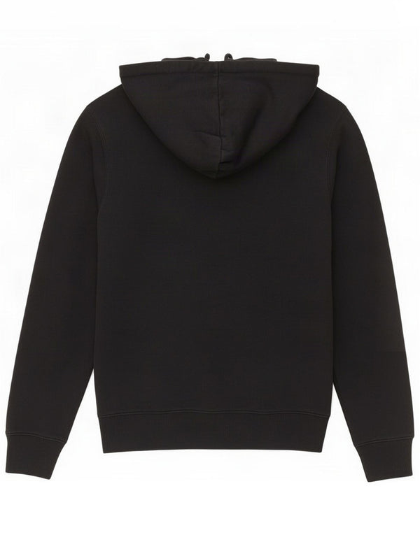 Calvin Klein Jeans Mens Graphic Hoodie Jumper Small Black Cotton