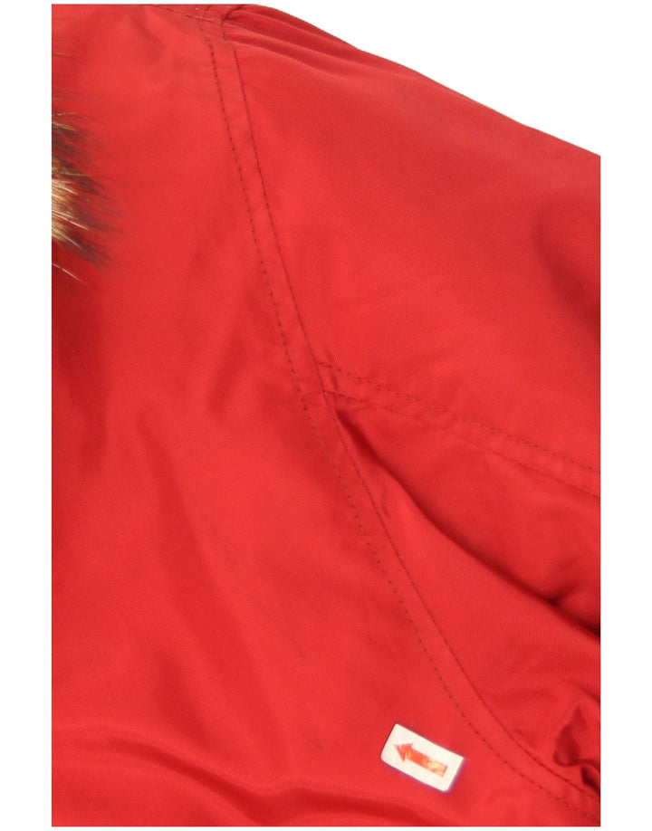 Dolomite Herren-Jacke mit Kapuze, gepolstert, UK 44, 2XL, Rot, Polyamid