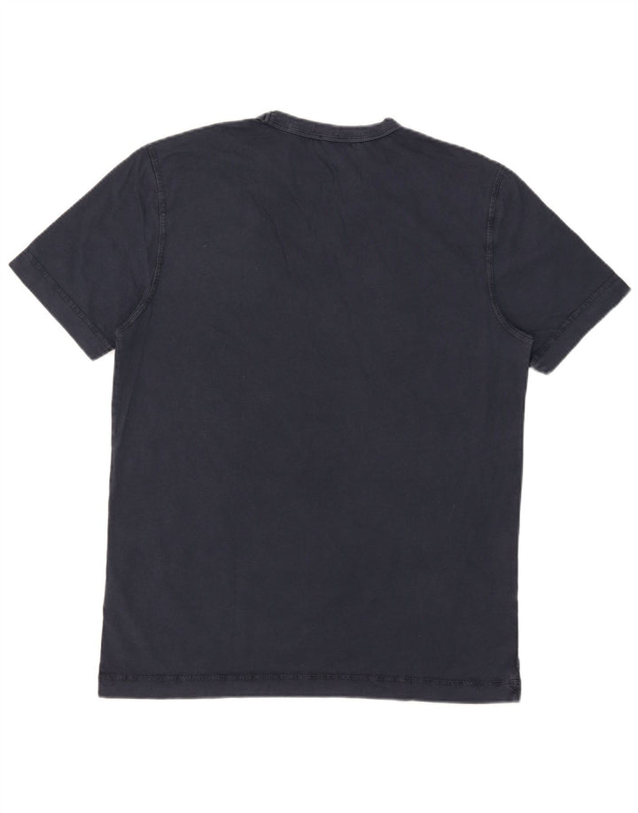 Hugo Boss Herren T-Shirt Top Medium Marineblau Baumwolle