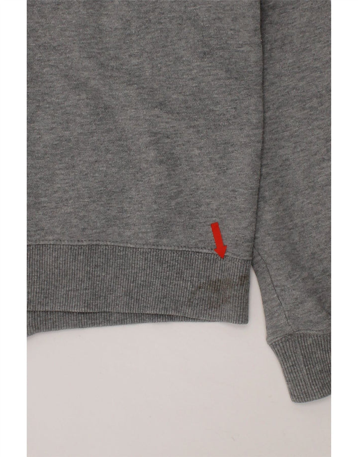 CONVERSE Boys Graphic Tracksuit Top Jacket 11-12 Years Grey Cotton Vintage Converse and Second-Hand Converse from Messina Hembry 