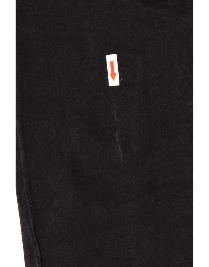 Wrangler Damen Iris Straight Jeans W30 L30 Schwarze Baumwolle